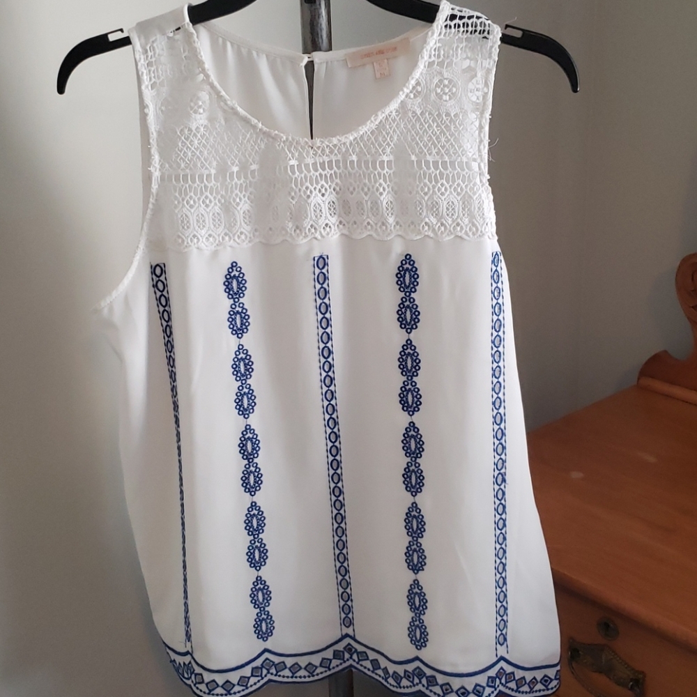 Skies are Blue Kenzie Embroidered Top